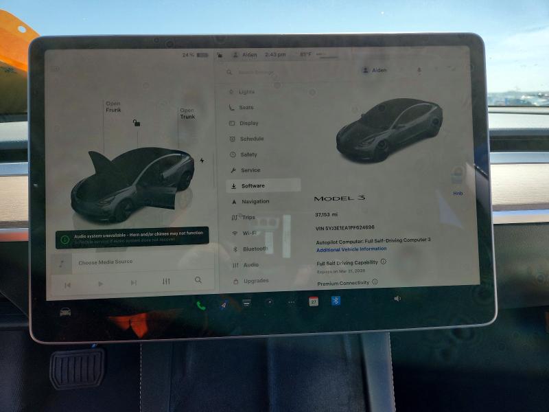 Продаж на аукціоні авто 2023 Tesla 3, vin: 5YJ3E1EA1PF624696, номер лоту: 47835586