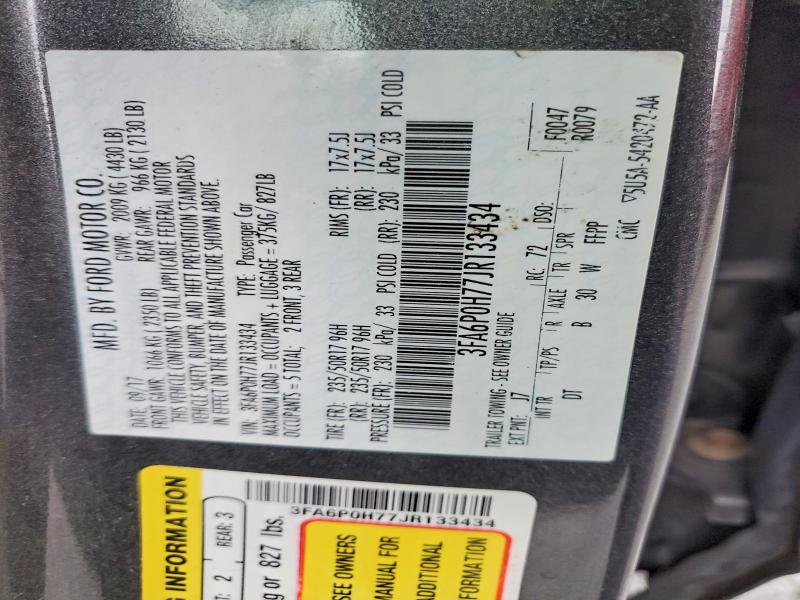 Продажа на аукционе авто 2018 Ford Fusion, vin: 3FA6P0H77JR133434, номер лота: 79694525