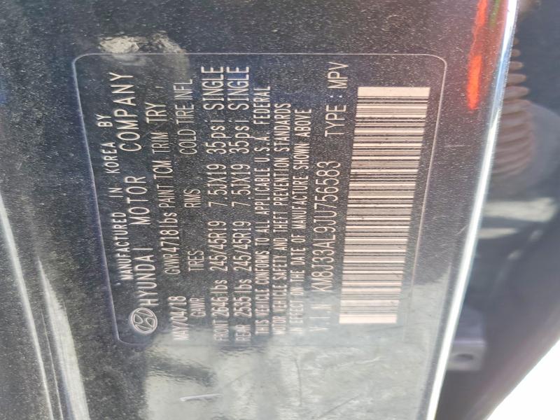 Продажа на аукционе авто 2018 Hyundai Tucson, vin: KM8J33AL9JU756583, номер лота: 47441206