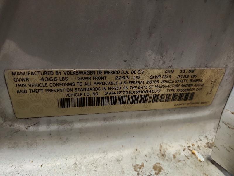 79331595 :رقم المزاد ، 3VWJZ71KX9M084077 vin ، 2009 Volkswagen Jetta مزاد بيع