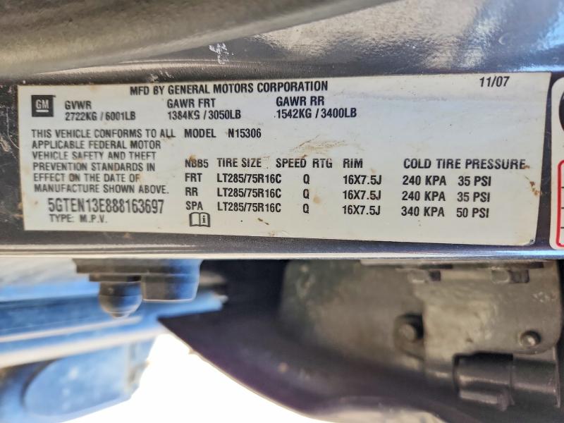 Продаж на аукціоні авто 2008 Hummer H3, vin: 5GTEN13E888163697, номер лоту: 47464536