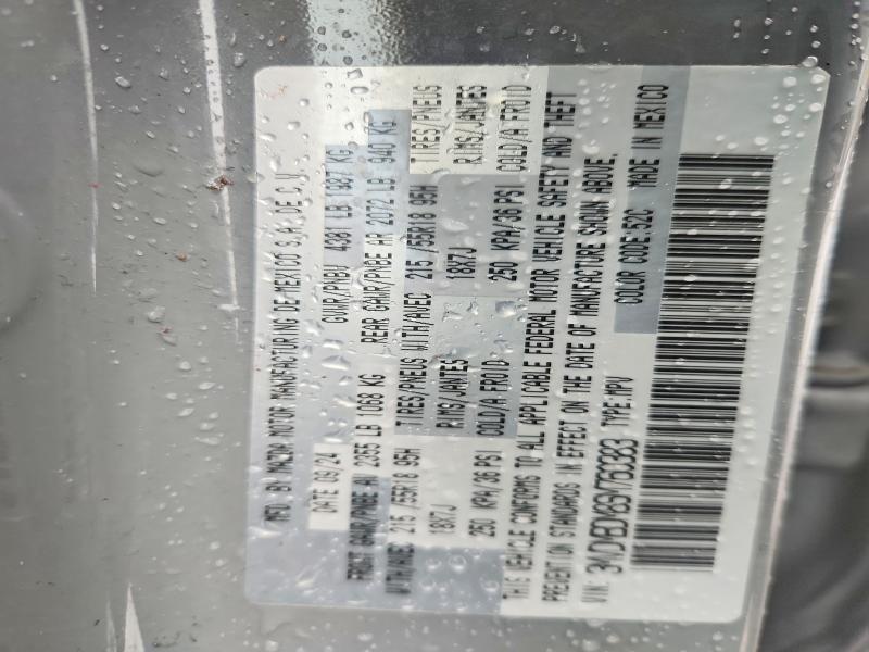 79759155 :رقم المزاد ، 3MVDMBDM8SM760383 vin ، 2025 Mazda Cx-30 مزاد بيع