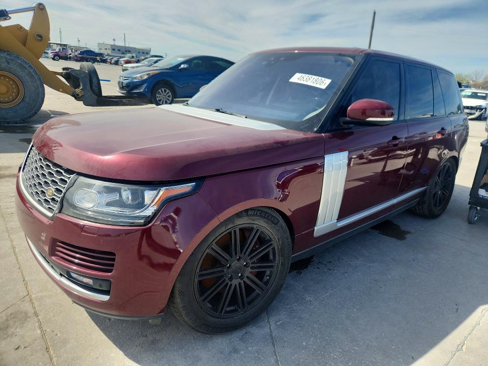 2017 Land Rover Range Rover მანქანა იყიდება აუქციონზე, vin: SALGS2FV6HA325712, აუქციონის ნომერი: 46381806