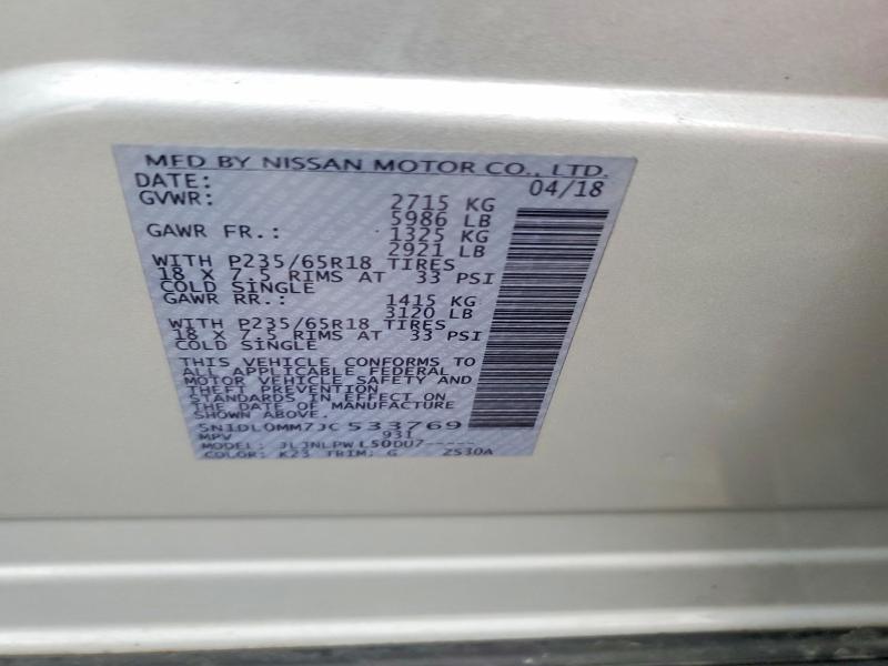 Продажа на аукционе авто 2018 Infiniti Qx60, vin: 5N1DL0MM7JC533769, номер лота: 41962106