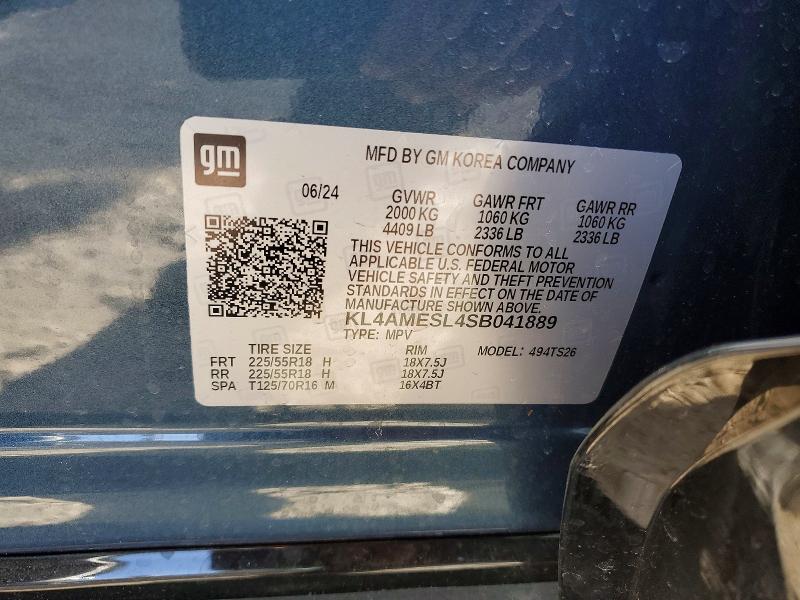 41639426 :رقم المزاد ، KL4AMESL4SB041889 vin ، 2025 Buick Encore Gx مزاد بيع