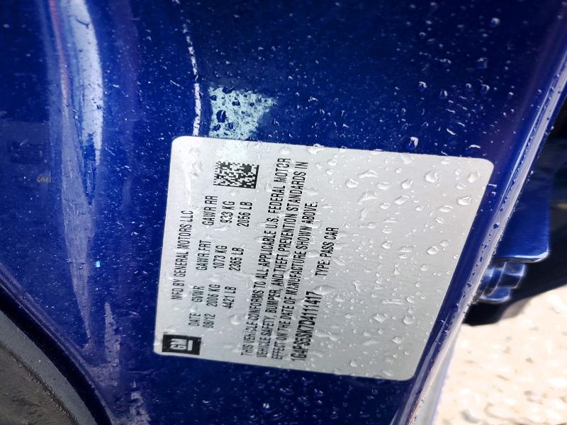 2013 Buick Verano მანქანა იყიდება აუქციონზე, vin: 1G4PS5SK7D4111417, აუქციონის ნომერი: 79999615