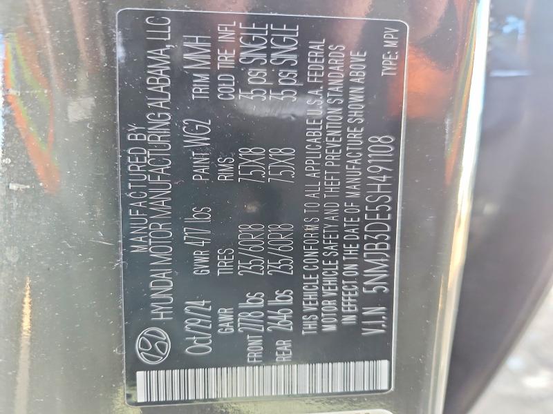 Aukcja sprzedaży 2025 Hyundai Tucson, vin: 5NMJB3DE5SH491108, numer aukcji: 46814546