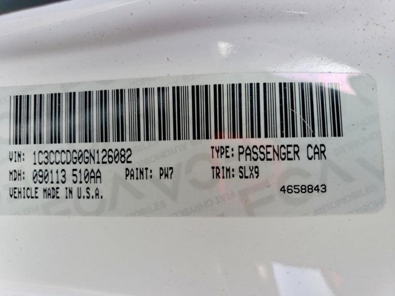 Aukcja sprzedaży 2016 Chrysler 200, vin: 1C3CCCDG0GN126082, numer aukcji: 48058286