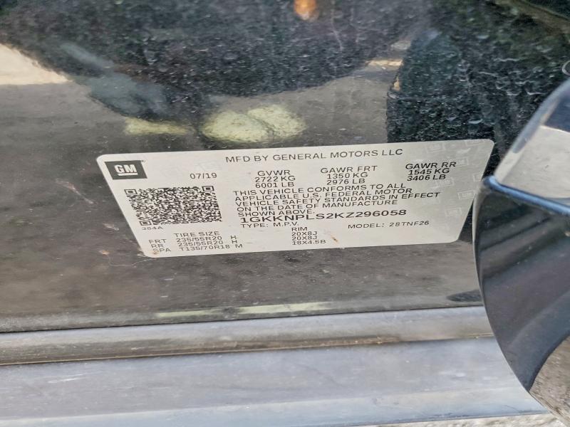 Продажа на аукционе авто 2019 Gmc Acadia, vin: 1GKKNPLS2KZ296058, номер лота: 48137856