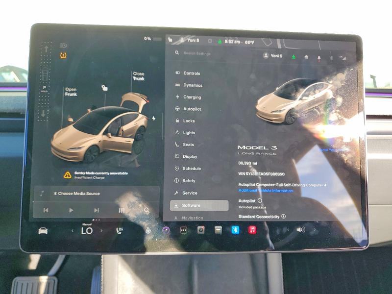 Продажа на аукционе авто 2025 Tesla Model 3, vin: 5YJ3E1EA0SF986950, номер лота: 46054716