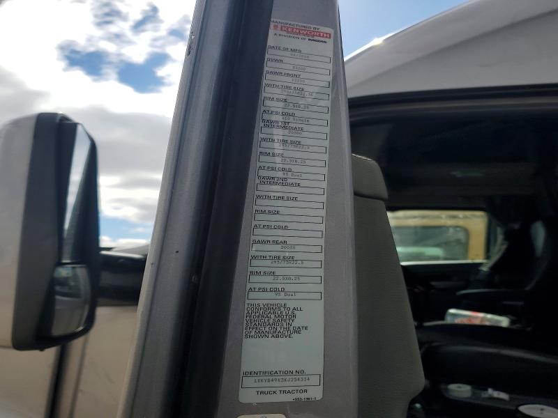 Продажа на аукционе авто 2019 Kenworth Construction, vin: 1XKYD49X3KJ254334, номер лота: 79624275