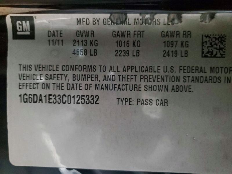 Продажа на аукционе авто 2012 Cadillac Cts, vin: 1G6DA1E33C0125332, номер лота: 79922855