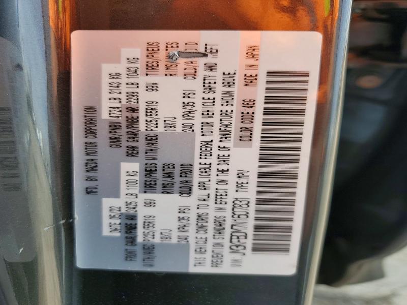 47872066 :رقم المزاد ، JM3KFBDM7N1607831 vin ، 2022 Mazda Cx-5 مزاد بيع