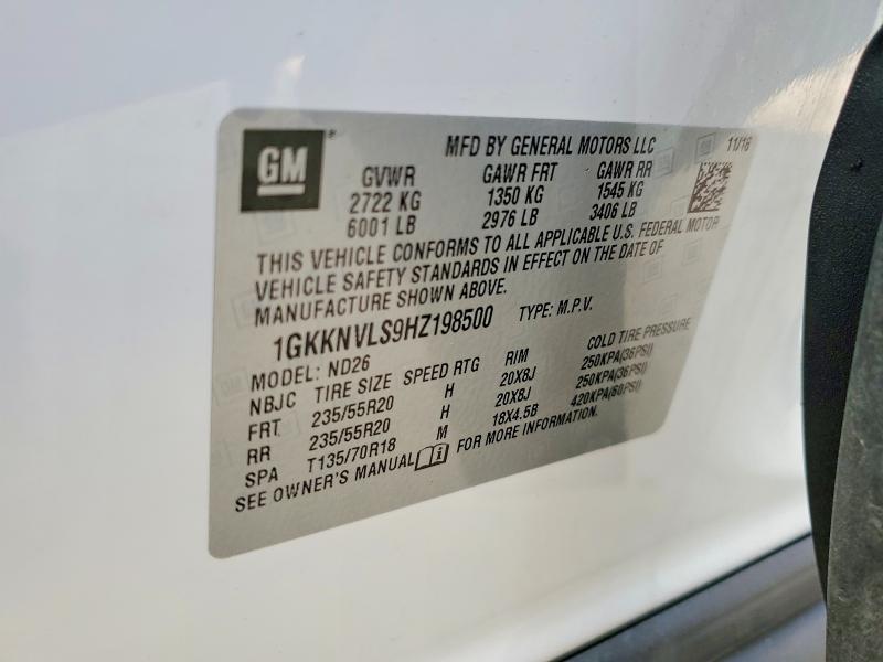 Продажа на аукционе авто 2017 Gmc Acadia, vin: 1GKKNVLS9HZ198500, номер лота: 77201815