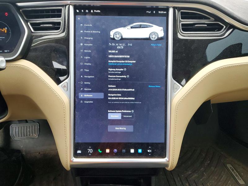 Продаж на аукціоні авто 2015 Tesla Model S, vin: 5YJSA1H19FFP75738, номер лоту: 46522996