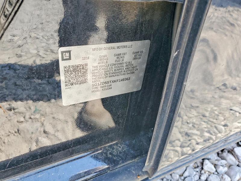 47326246 :رقم المزاد ، 1G1ZD5STXKF149363 vin ، 2019 Chevrolet Malibu مزاد بيع