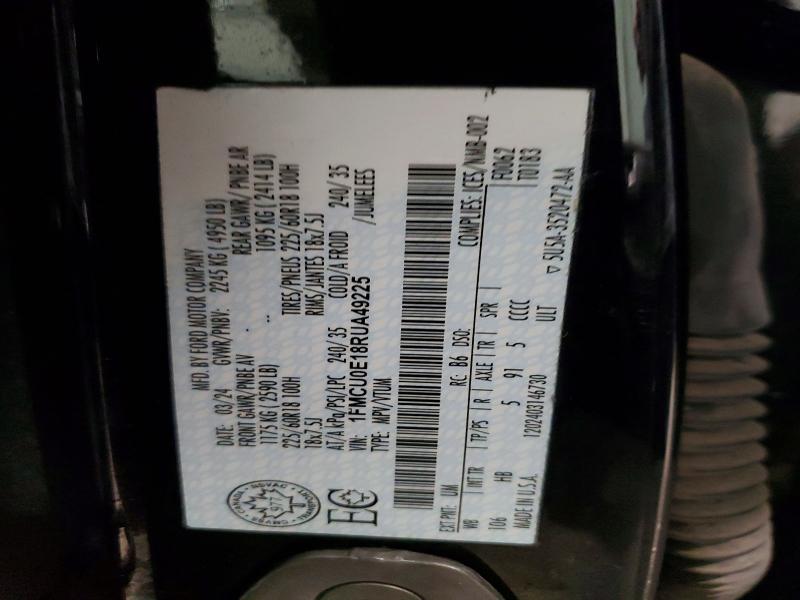 Продаж на аукціоні авто 2024 Ford Escape, vin: 1FMCU0E18RUA49225, номер лоту: 79595235