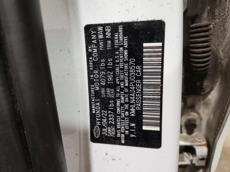 Auction sale of the 2023 Hyundai Elantra Hybrid, vin: KMHLN4AJ4PU038570, lot number: 79129575