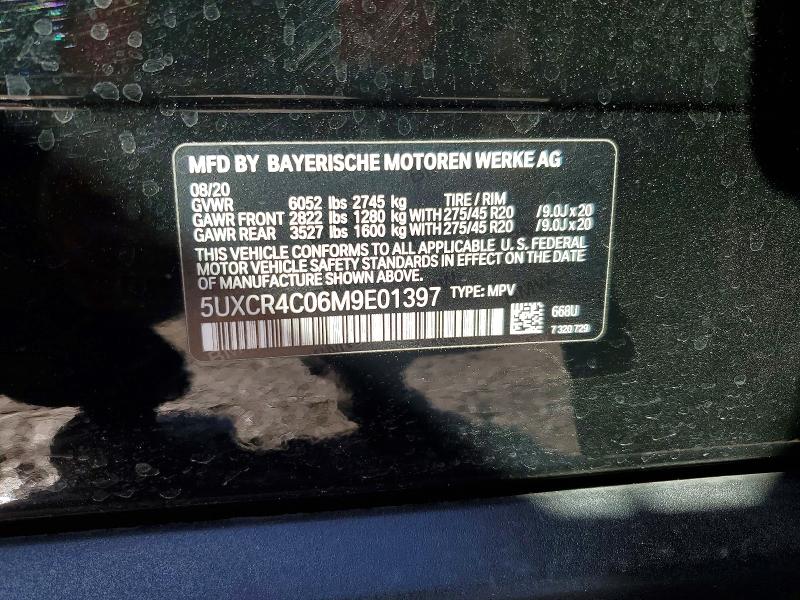 Продажа на аукционе авто 2021 Bmw X5, vin: 5UXCR4C06M9E01397, номер лота: 46146326