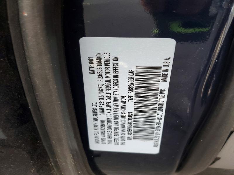 Aukcja sprzedaży 2002 Subaru Legacy, vin: 4S3BH675627603826, numer aukcji: 45539316