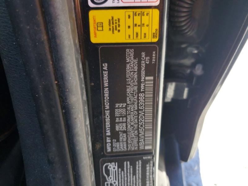 2013 Bmw X1 მანქანა იყიდება აუქციონზე, vin: WBAVM5C52DVL63968, აუქციონის ნომერი: 46733386