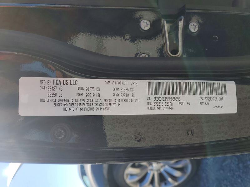 Aukcja sprzedaży 2015 Chrysler 300c, vin: 2C3CCAET5FH898696, numer aukcji: 46703066