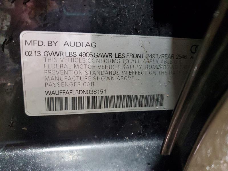 Продажа на аукционе авто 2013 Audi A4, vin: WAUFFAFL3DN038151, номер лота: 79268495