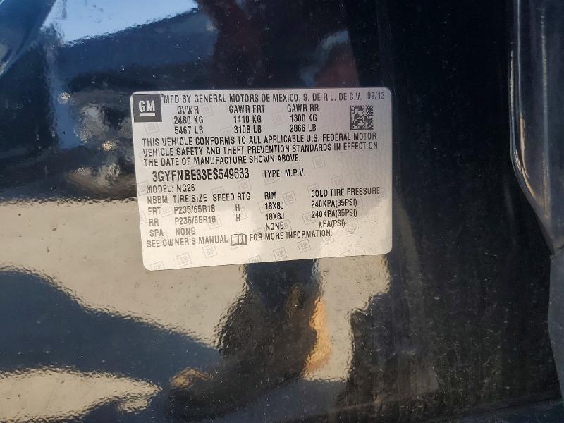 2014 Cadillac Srx მანქანა იყიდება აუქციონზე, vin: 3GYFNBE33ES549633, აუქციონის ნომერი: 47656626