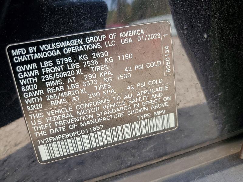 47238646 :رقم المزاد ، 1V2FMPE80PC011657 vin ، 2023 Volkswagen Id.4 مزاد بيع