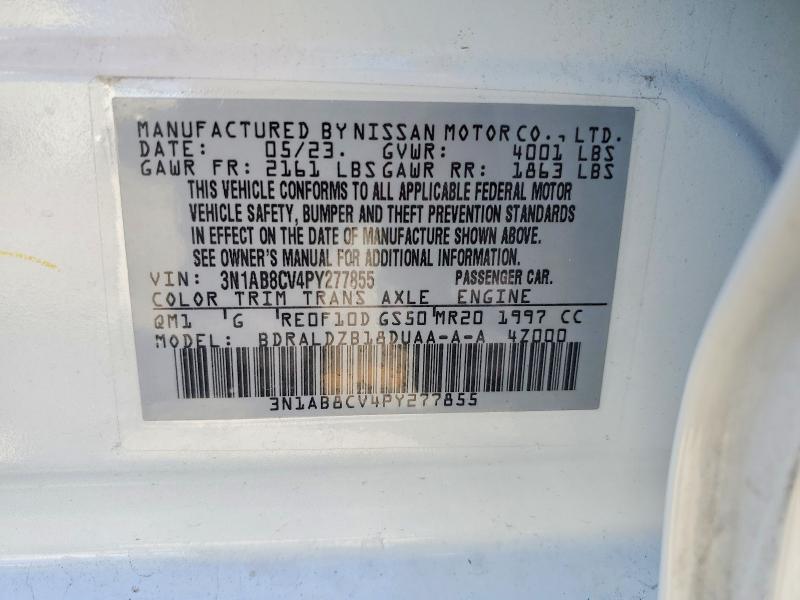 Aukcja sprzedaży 2023 Nissan Sentra, vin: 3N1AB8CV4PY277855, numer aukcji: 79787365
