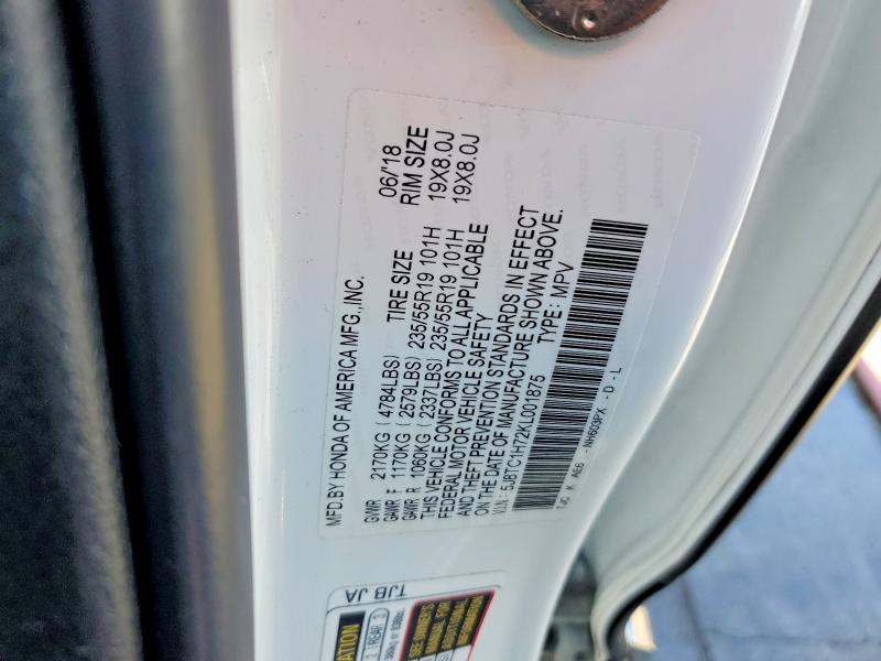 Продаж на аукціоні авто 2019 Acura Rdx, vin: 5J8TC1H72KL001875, номер лоту: 46380696