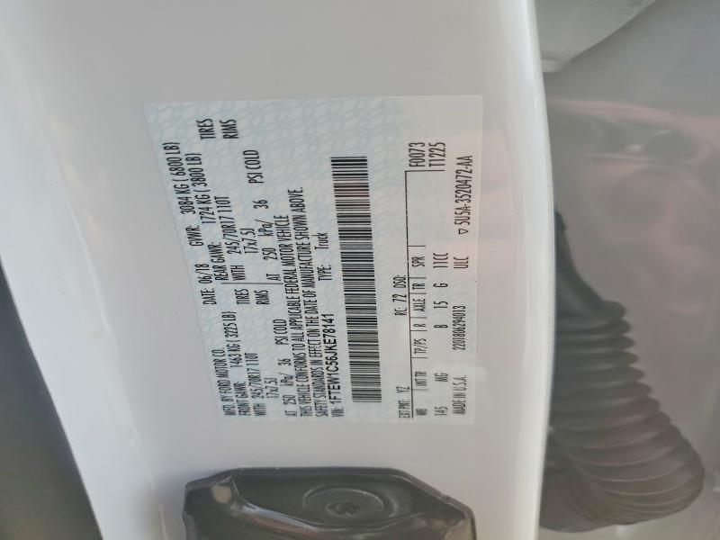 41646306 :رقم المزاد ، 1FTEW1C56JKE78141 vin ، 2018 Ford Other مزاد بيع
