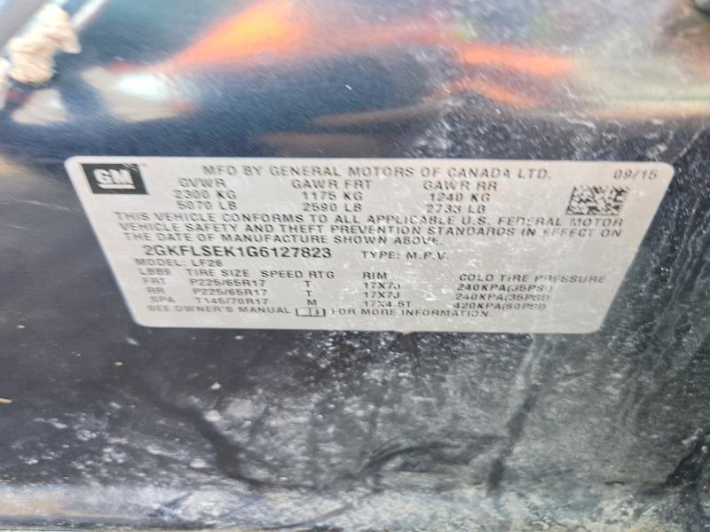 2016 Gmc Terrain მანქანა იყიდება აუქციონზე, vin: 2GKFLSEK1G6127823, აუქციონის ნომერი: 79530535