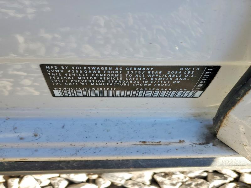 Aukcja sprzedaży 2014 Volkswagen Gti, vin: WVWHD7AJ6EW004212, numer aukcji: 46169446