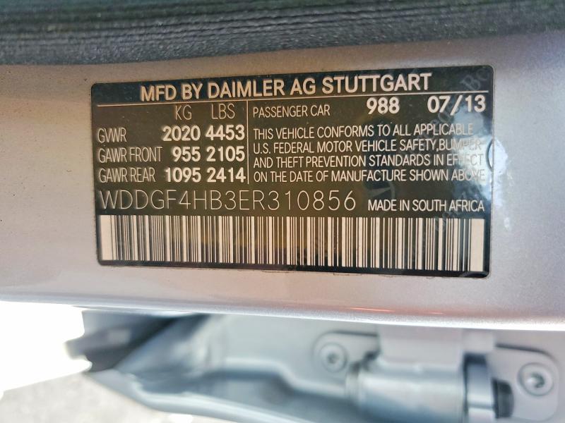 Продажа на аукционе авто 2014 Mercedes-benz C, vin: WDDGF4HB3ER310856, номер лота: 45981946