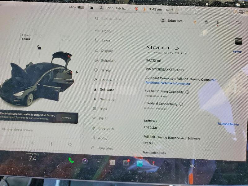 46472266 :رقم المزاد ، 5YJ3E1EAXKF394519 vin ، 2019 Tesla Model 3 مزاد بيع