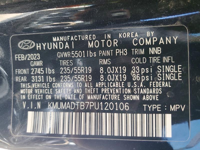 46172656 :رقم المزاد ، KMUMADTB7PU120106 vin ، 2023 Genesis Gv70 مزاد بيع