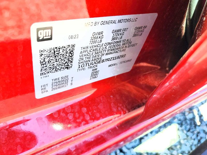 Aukcja sprzedaży 2024 Gmc Sierra, vin: 1GTUUGE87RZ118293, numer aukcji: 47252426