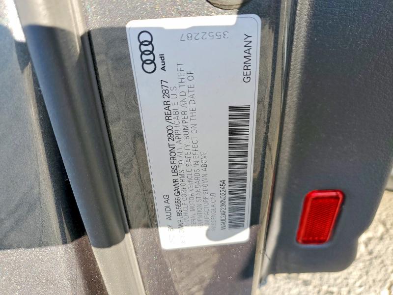 2019 Audi A6 მანქანა იყიდება აუქციონზე, vin: WAUL2AF23KN022454, აუქციონის ნომერი: 41955556