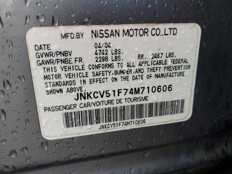 Продажа на аукционе авто 2004 Infiniti G35, vin: JNKCV51F74M710606, номер лота: 41670046