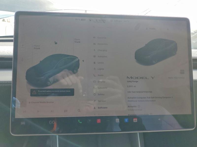 2026 Tesla Model Y მანქანა იყიდება აუქციონზე, vin: 7SAYGDED4TF551798, აუქციონის ნომერი: 78377595