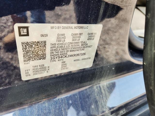 Aukcja sprzedaży 2019 Cadillac Escalade, vin: 1GYS4CKJXKR397326, numer aukcji: 45444076