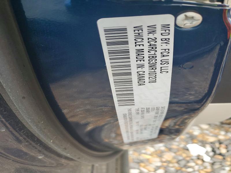 Продаж на аукціоні авто 2022 Chrysler Pacifica, vin: 2C4RC1BG3NR107278, номер лоту: 76486825