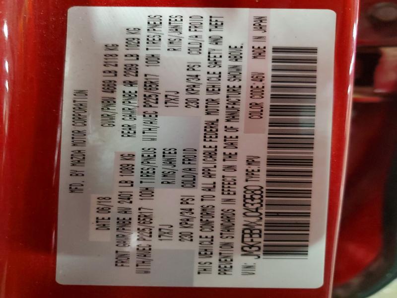 46043956 :رقم المزاد ، JM3KFBBMXJ0433580 vin ، 2018 Mazda Cx-5 مزاد بيع