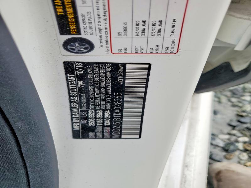 Продажа на аукционе авто 2019 Mercedes-benz Cls, vin: WDD2J5JB1KA028265, номер лота: 45997956