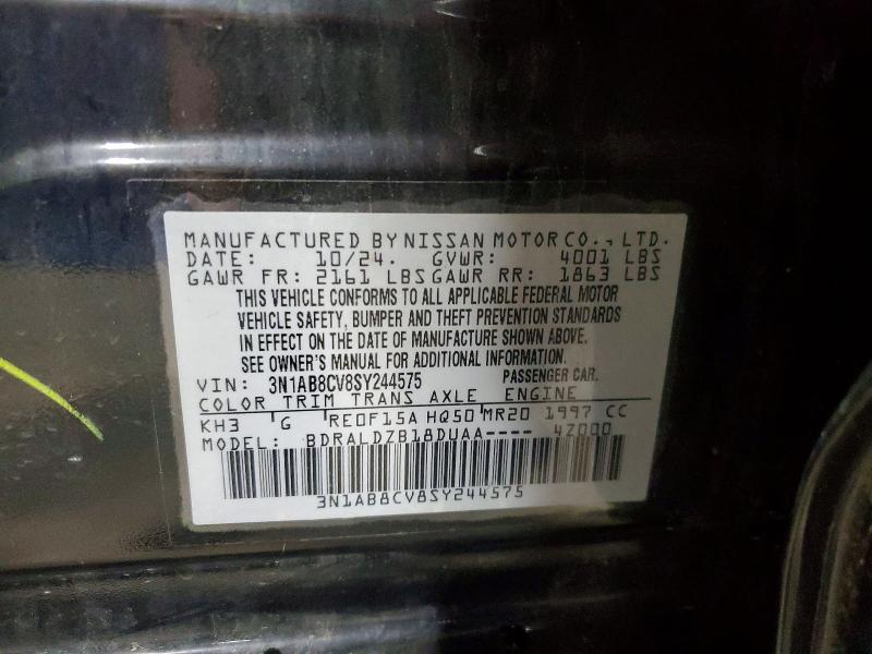 Продажа на аукционе авто 2025 Nissan Sentra, vin: 3N1AB8CV8SY244575, номер лота: 46468556