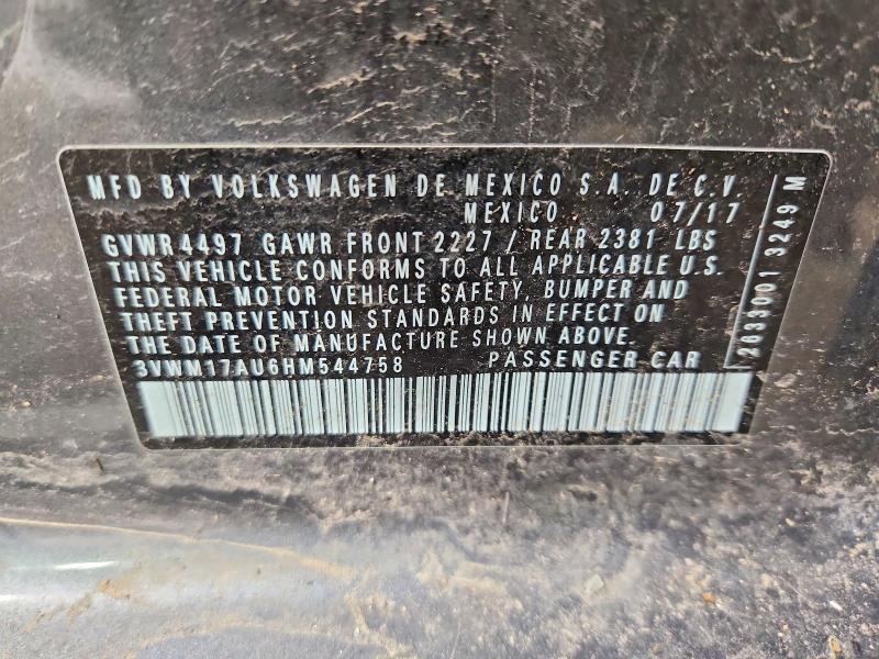 46326856 :رقم المزاد ، 3VWM17AU6HM544758 vin ، 2017 Volkswagen Golf Alltrack مزاد بيع