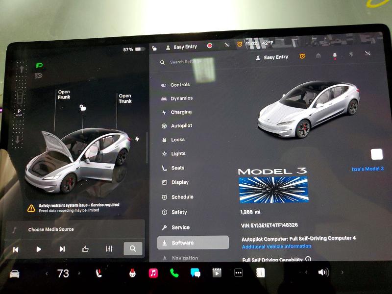 Продаж на аукціоні авто 2026 Tesla Model 3, vin: 5YJ3E1ET4TF148326, номер лоту: 79187595