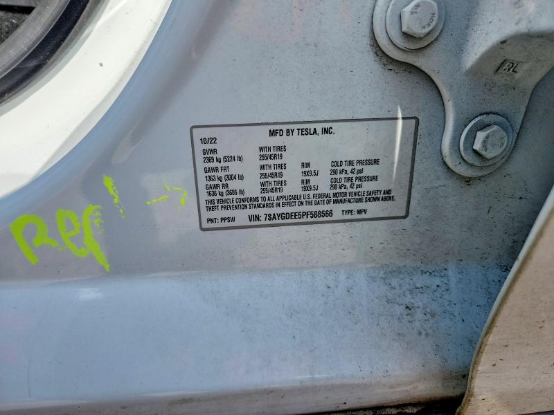 Продаж на аукціоні авто 2023 Tesla Model Y, vin: 7SAYGDEE5PF588566, номер лоту: 47392346