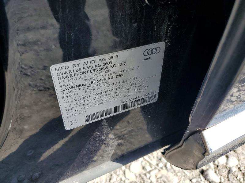 79473455 :رقم المزاد ، WA1CMAFP4EA007668 vin ، 2014 Audi Q5 مزاد بيع